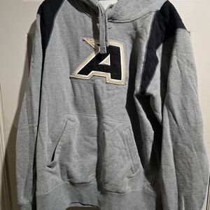 Nike NCAA ARMY L Gray and Black Men's Hoodie